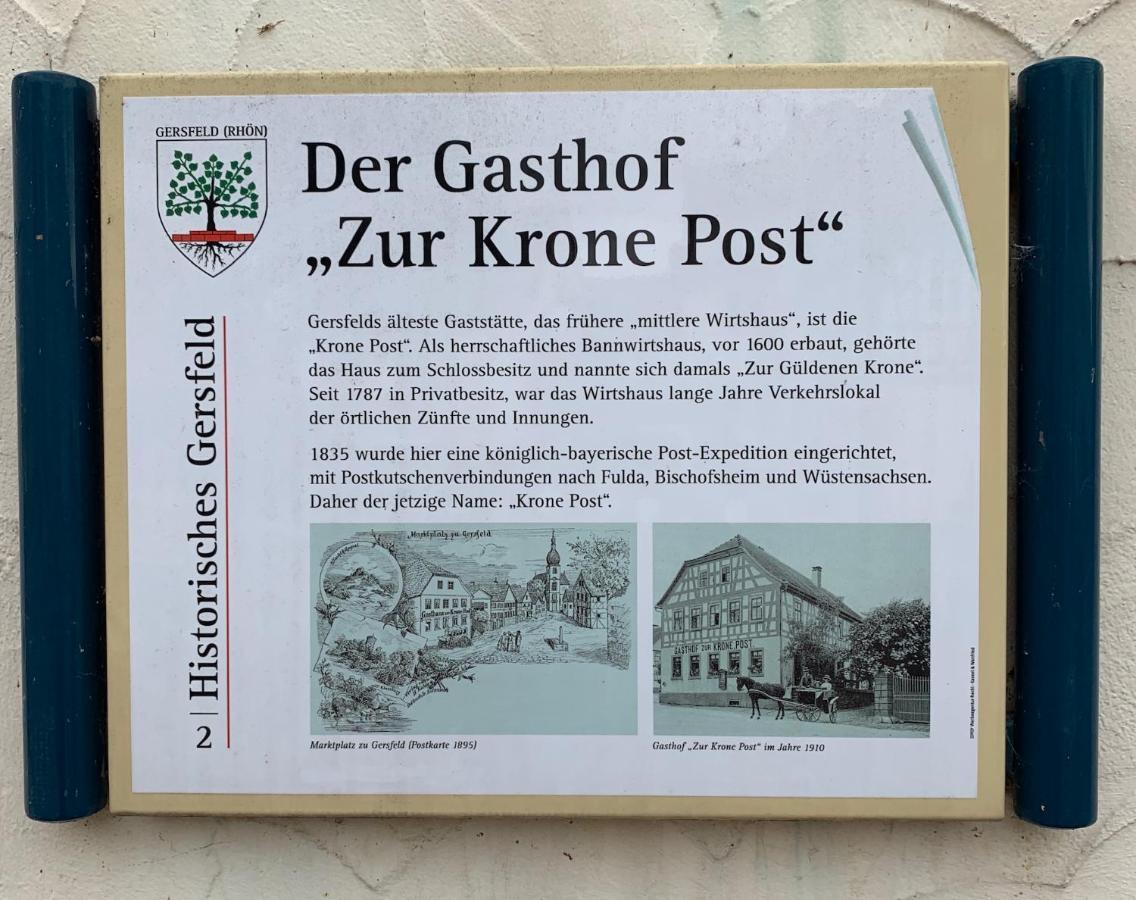 Hotel Krone Post Gersfeld Exterior photo